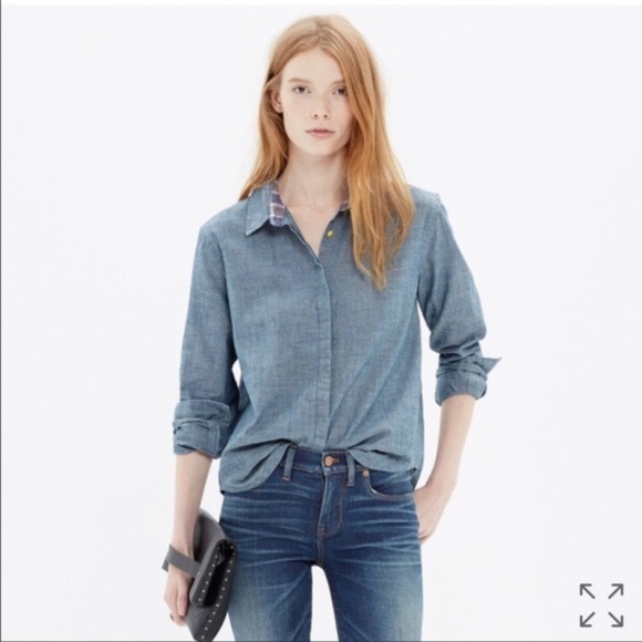 madewell chambray top